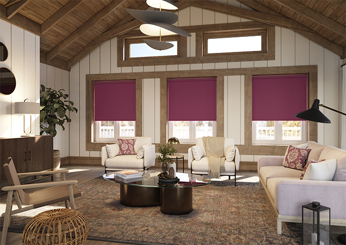 Trinity (Blackout), Mystic Magenta - Twist&Fit Roller Blind - Image 7